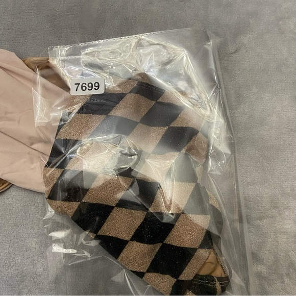 New! BEACH RIOT Celine One-Piece harlequin diamond pattern 27699 - Picture 11 of 12